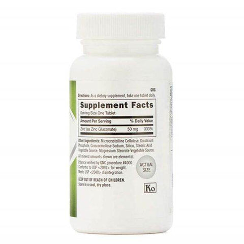 GNC Zinc 50MG – A Dietary Supplement - Vitamins House
