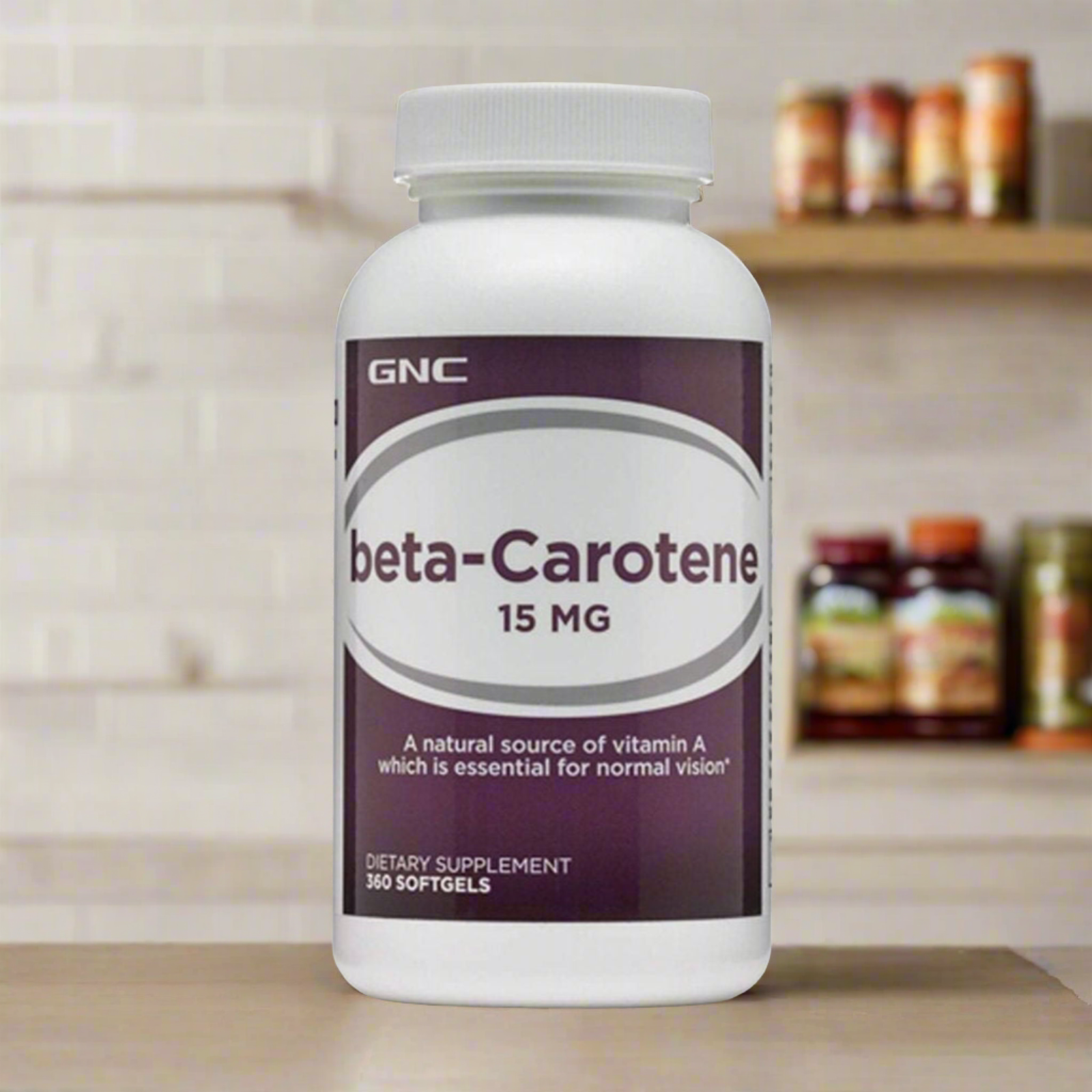 GNC beta-Carotene 15mg 360 Softgels - Vitamins House