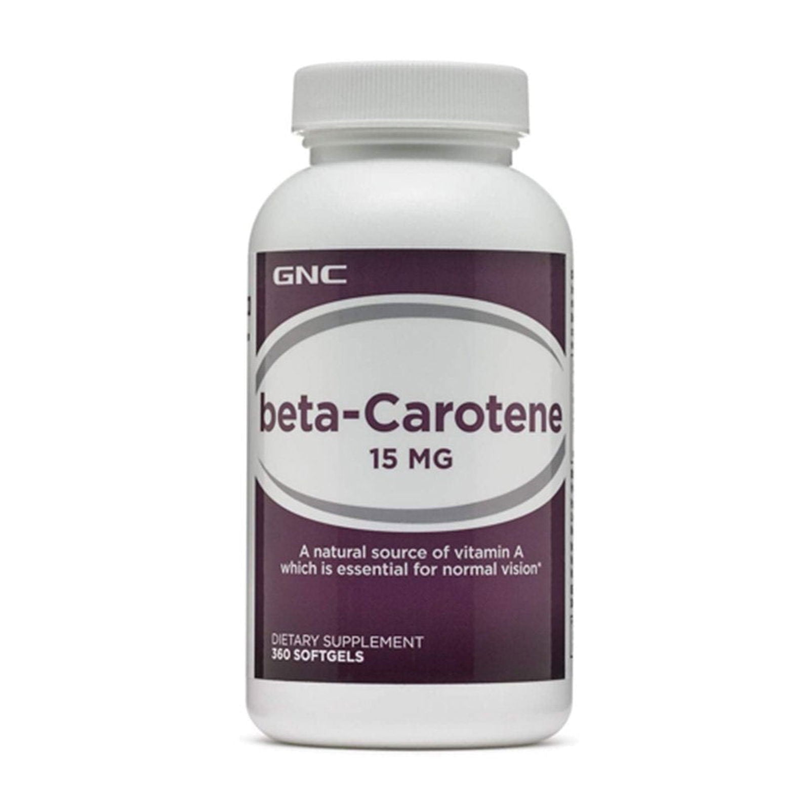 GNC beta-Carotene 15mg 360 Softgels - Vitamins House