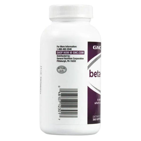 GNC beta-Carotene 15mg 360 Softgels - Vitamins House