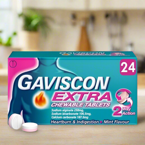 Gaviscon Extra Chewable 24 Tablets in Pakistan