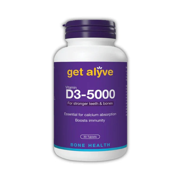 Get Alyve Vitamin D3 5000, 30 Ct