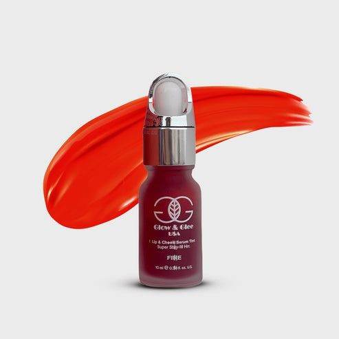 Glow & Glee Lip & Cheek Serum Tint Fire 10Ml - Vitamins House