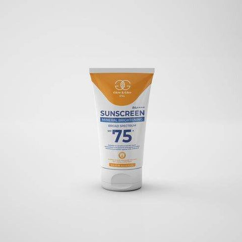 Glow & Glee Sunscreen Mineral Brightening Broad Spectrum SPF 75+ 100Ml - Vitamins House