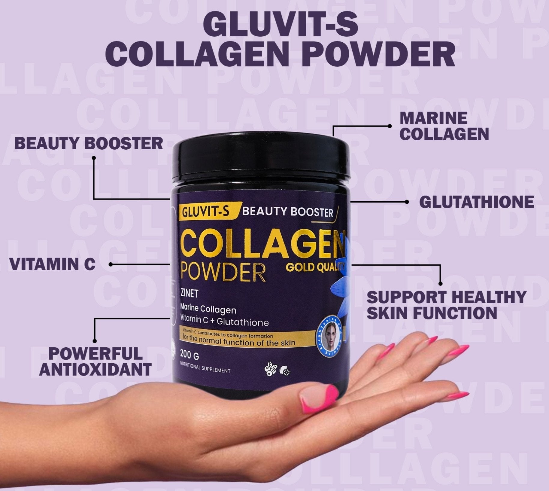 Gluvit-S Marine Collagen Powder in Pakistan