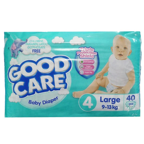 Good Care Baby Diaper Size 4 (Large), 40 Ct