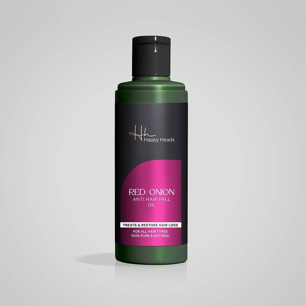 Happy Heads Red onion anti Hair Fall Oil 120ml - Vitamins House