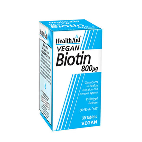 HealthAid Biotin 800mcg - Vitamins House