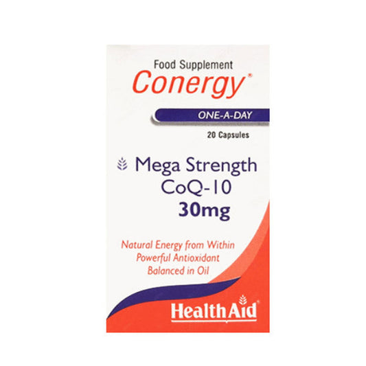 HealthAid Conergy CoQ-10, 20 Ct - Vitamins House