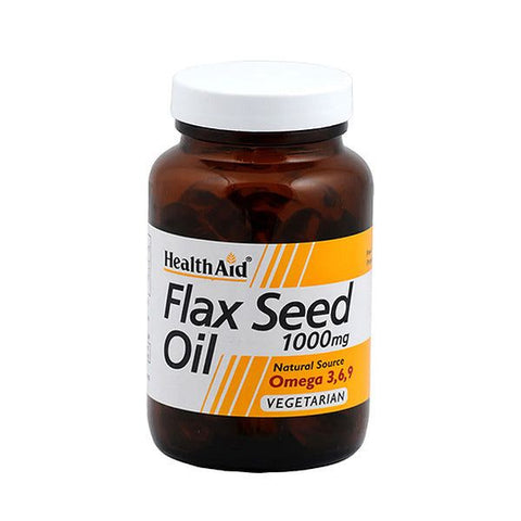 HealthAid Flaxseed Oil 1000mg, 60 Ct - Vitamins House