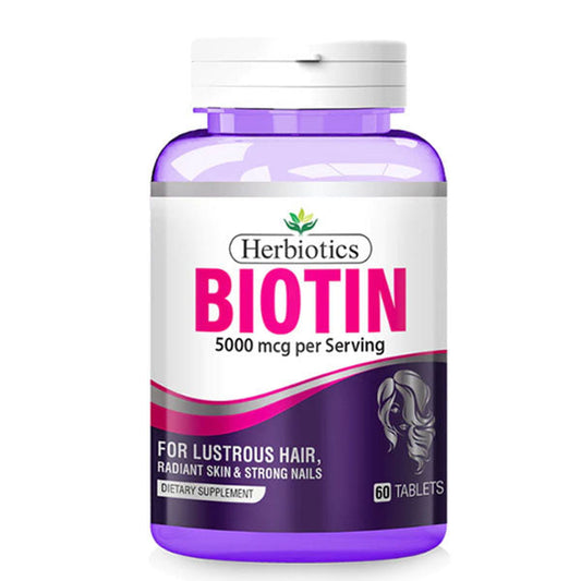 Herbiotics Biotin 5000 Mcg - Vitamins House