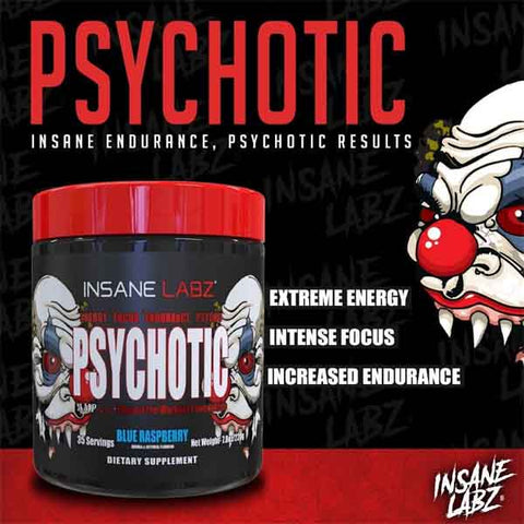Insane Labz Psychotic Pre-Workout, 60 Servings