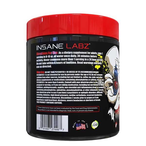 Insane Labz Psychotic Pre-Workout, 60 Servings - Vitamins House