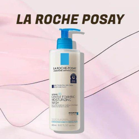La Roche Posay Gentle Foaming Moisturizing Wash Dry To Extra Dry Skin Body And Face 400Ml - Vitamins House