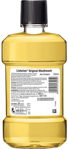 Listerine Antiseptic Mouthwash Original, 250ml - Vitamins House