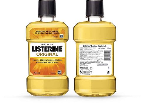 Listerine Antiseptic Mouthwash Original, 250ml - Vitamins House