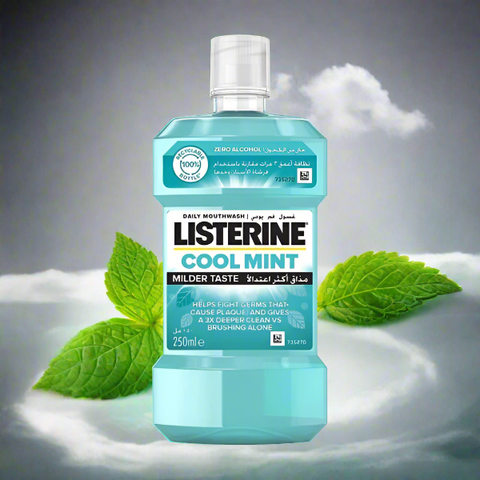 Listerine Cool Mint Antiseptic Mouthwash, 250ml - Vitamins House