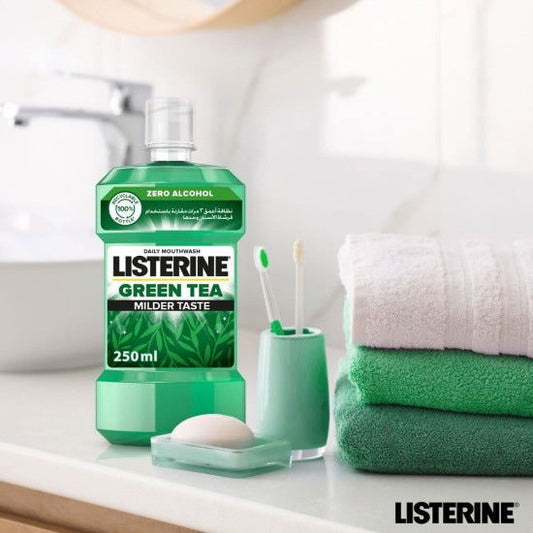 Listerine Green Tea Milder Taste Mouthwash, 250ml - Vitamins House