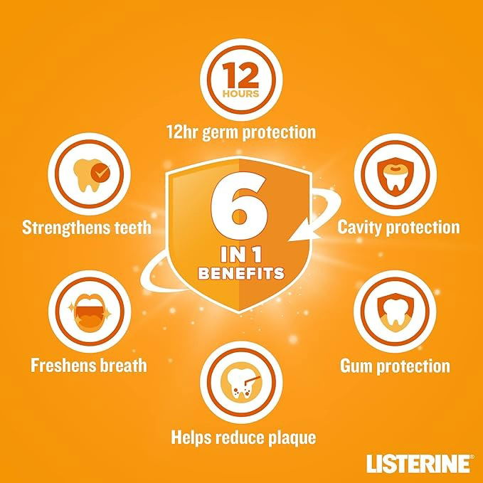 Listerine Total Care 6-in-1 Miswak Mouthwash, 250ml - Vitamins House