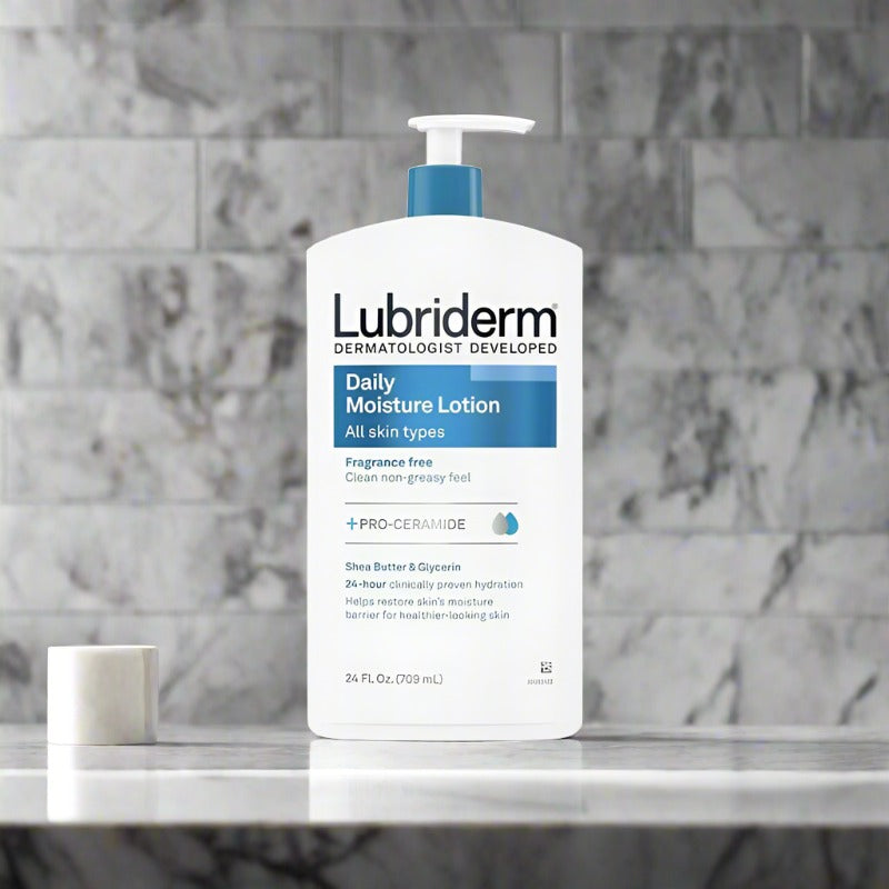 Lubriderm Daily Moisture Lotion Normal To Dry Skin Fragrance Free 709Ml - Vitamins House