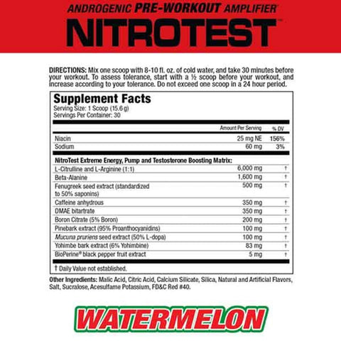 MUSCLE MEDS - Nitro Test 30 Ser - Vitamins House