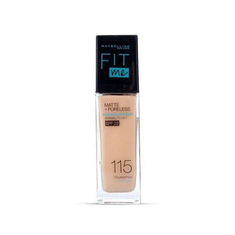 Maybelline Fit Me Matte + Poreless Foundation 112 Natural Ivory 30Ml - Vitamins House