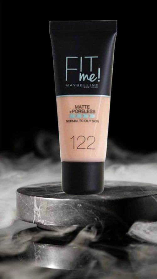 Maybelline Fit Me Matte + Poreless Foundation 122 Creamy Beige 30Ml - Vitamins House