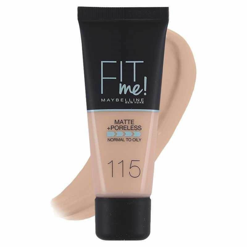 Maybelline Fit Me Matte Poreless Foundation Normal To Oily 115 Ivory 30Ml - Vitamins House