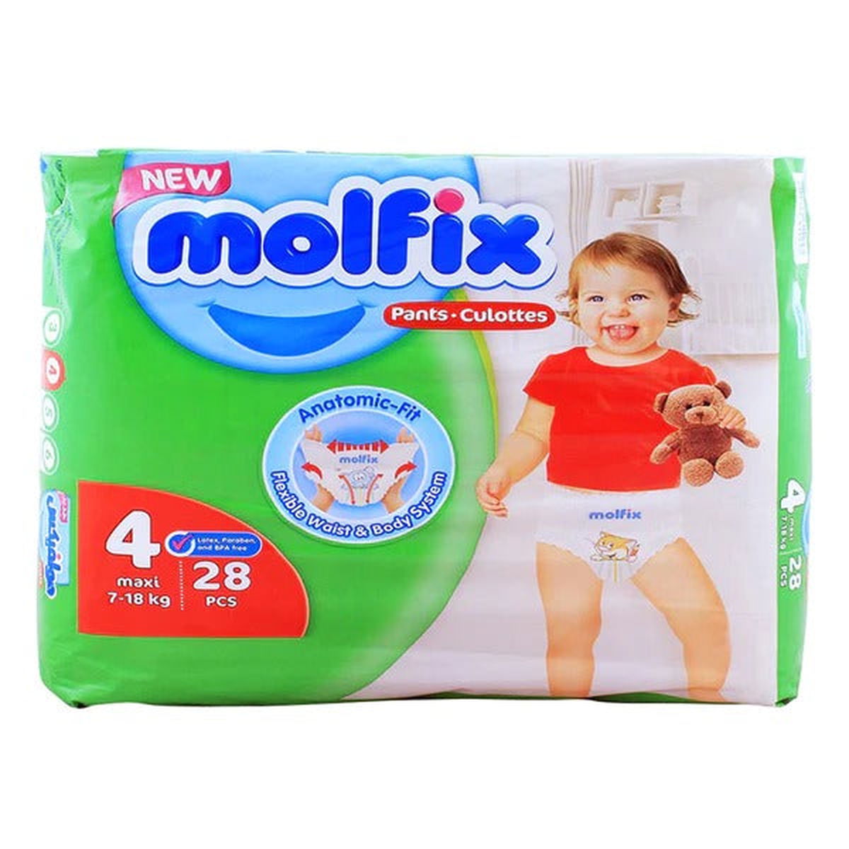 Molfix Pants Size 4 (Maxi), 28 Ct - Vitamins House