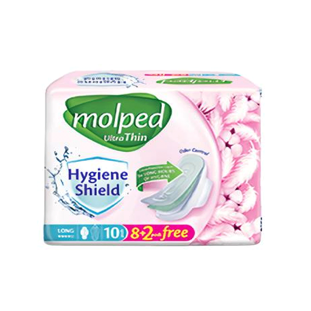 Molped Ultra Thin (Long), 10 Pads - Vitamins House