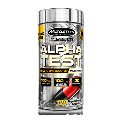 MuscleTech AlphaTest Testosterone Booster, 120 Ct