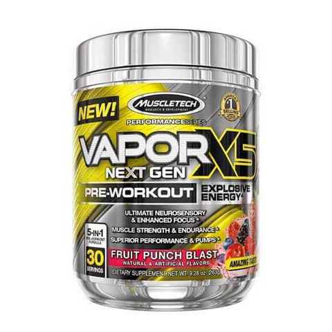 MuscleTech Vapor X5 Next Gen Pre Workout, 30 Servings - Vitamins House