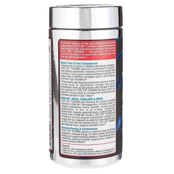 Muscle Tech, Test HD Thermo 90 Capsules - Vitamins House