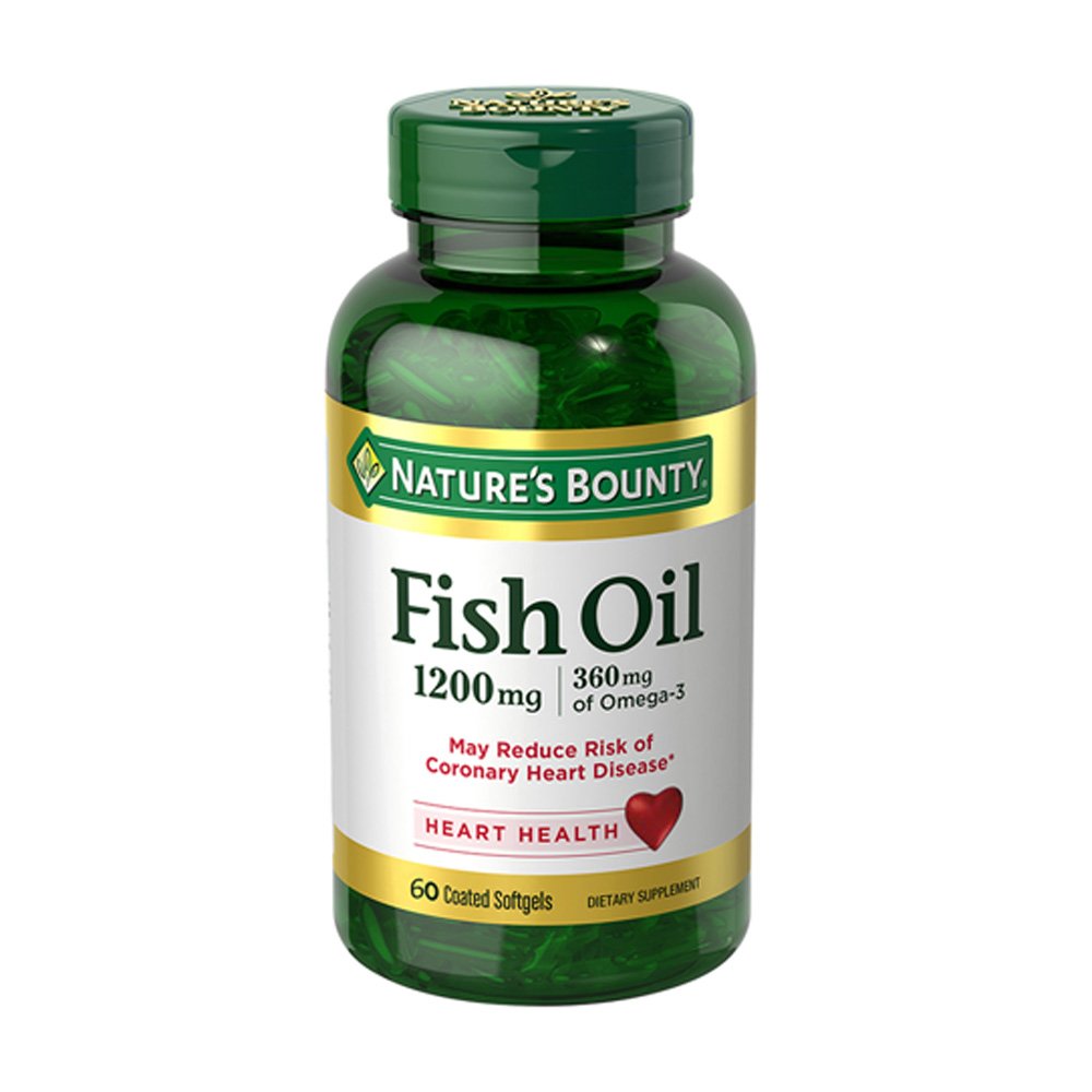 Nature's Bounty Fish Oil 1200mg Plus Omega-3 60 Softgels