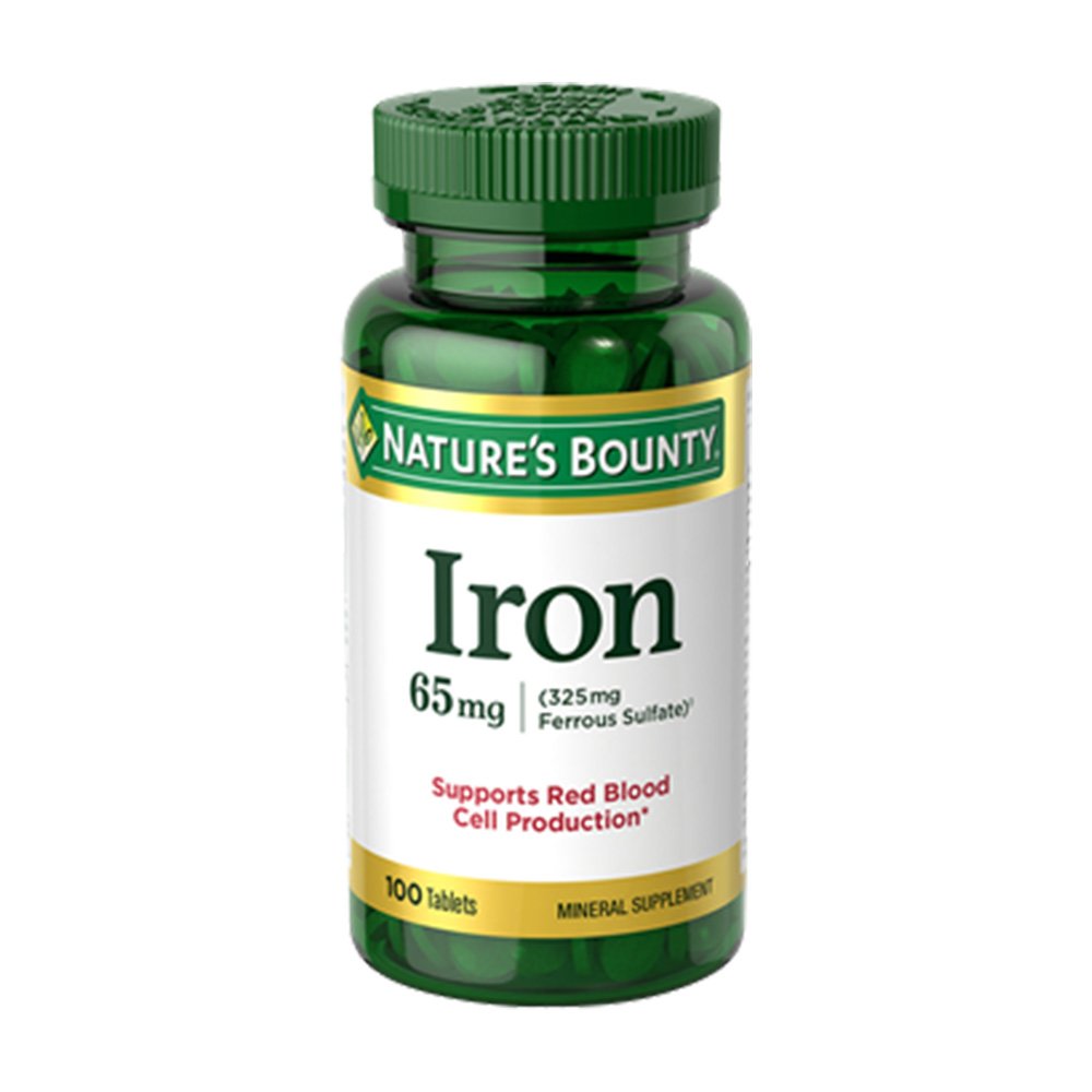 Nature's Bounty Iron 65mg 100 Tablets