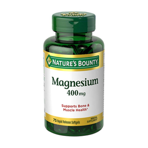 Nature's Bounty Magnesium 400mg 75 Softgels