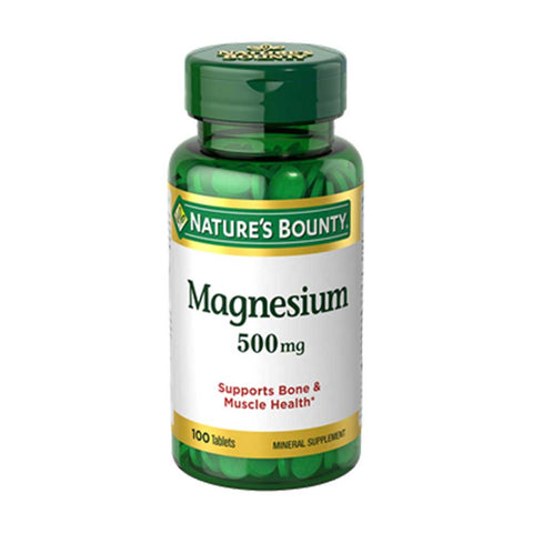 Nature's Bounty Magnesium 500mg 100 Tablets
