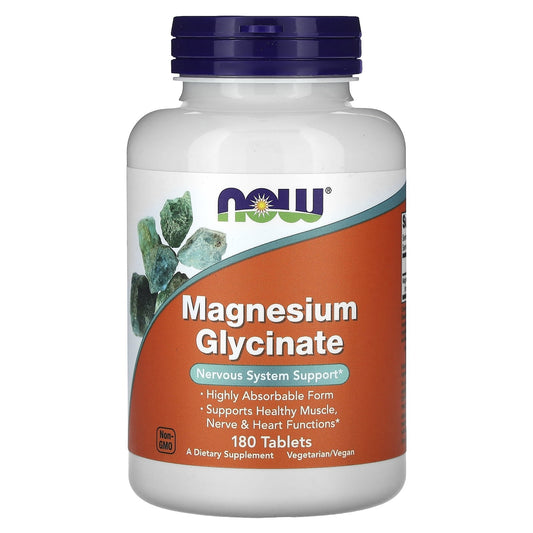 NOW Foods Magnesium Glycinate 180 Tablets in Pakistan