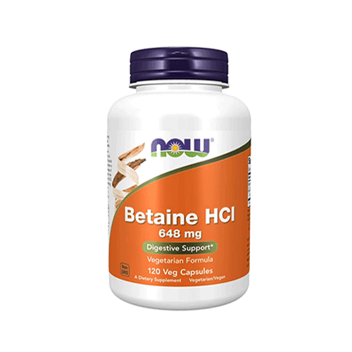 NOW Betaine HCI 648 mg, 120 Ct - Vitamins House