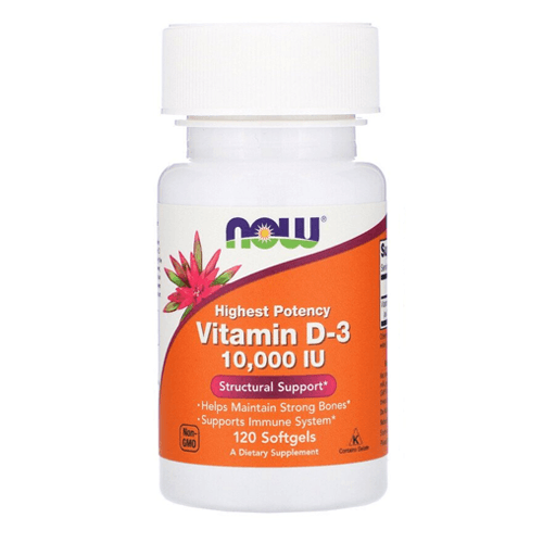 NOW Vitamin D3 10000 IU, 120 Ct - Vitamins House