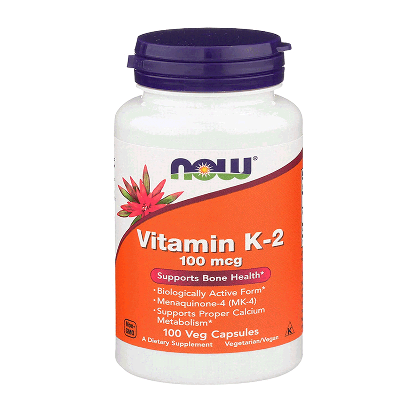 NOW Vitamin K-2 100mcg, 100 Ct - Vitamins House