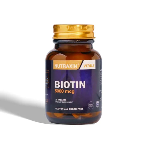 Nutraxin Biotin Tablets 5000mcg 30ct in Pakistan