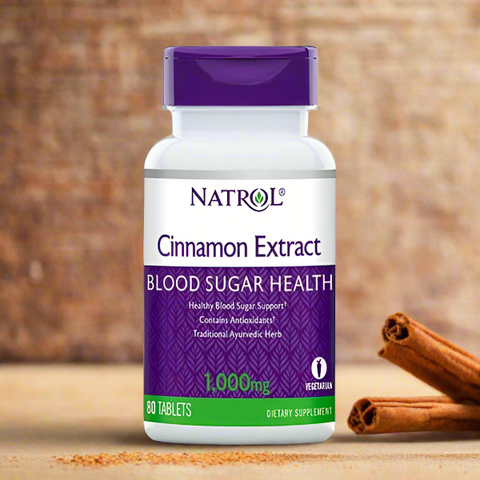 Natrol CINNAMON EXTRACT – 1000mg - Vitamins House