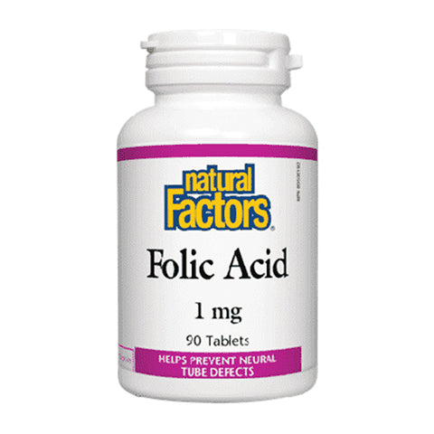 Natural Factors Folic Acid, 90 Ct