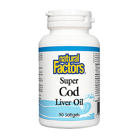 Natural Factors Super Cod Liver Oil, 90ct