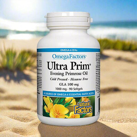 Natural Factors Ultra Prim Evening Primrose Oil 1000mg, 90 Ct