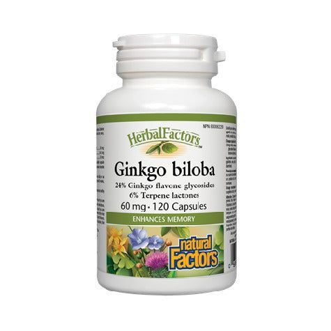 Natural Factors Ginkgo Biloba, 120Ct - Vitamins House