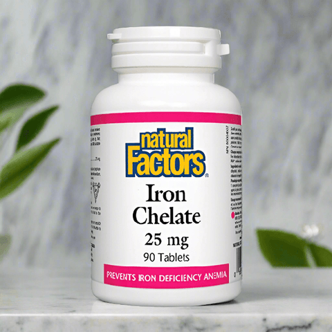 Natural Factors Iron Chelate 25mg - Vitamins House