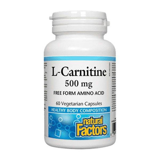 Natural Factors L-Carnitine 500mg, 60 Ct - Vitamins House