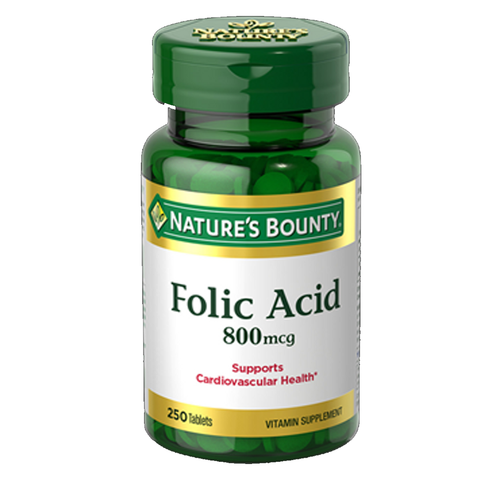 Nature's Bounty Folic Acid 800 mcg (250 Ct)